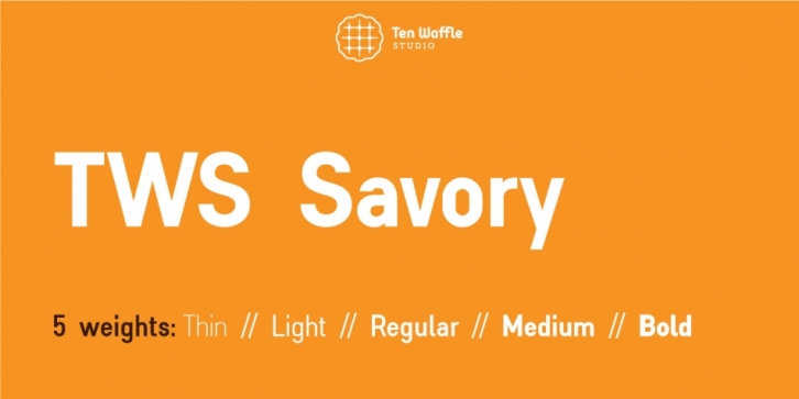 TWS Savory font preview