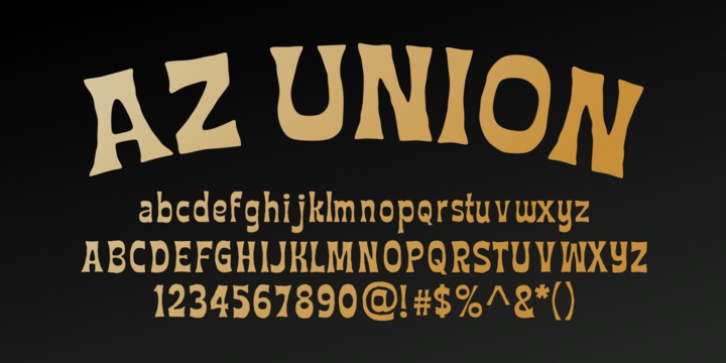 AZ Union font preview