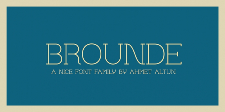 Brounde font preview