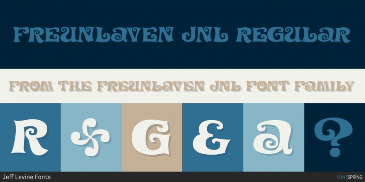 Freunlaven JNL font preview
