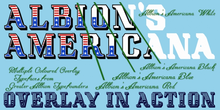 Albion's Americana font preview