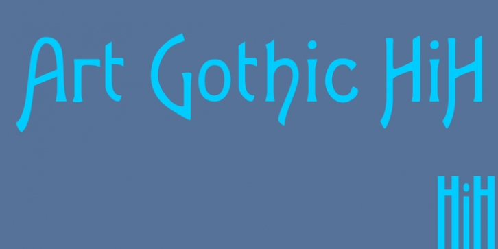 Art Gothic HiH font preview