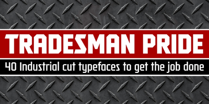 Tradesman font preview