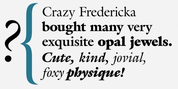 ITC Galliard font preview