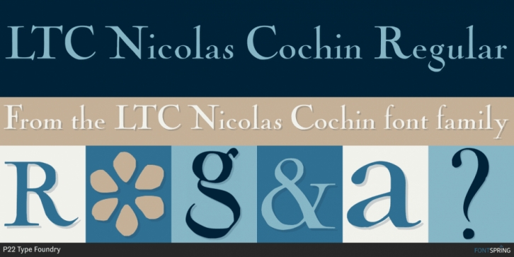 LTC Nicolas Cochin font preview