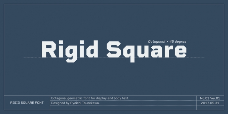 Rigid Square font preview