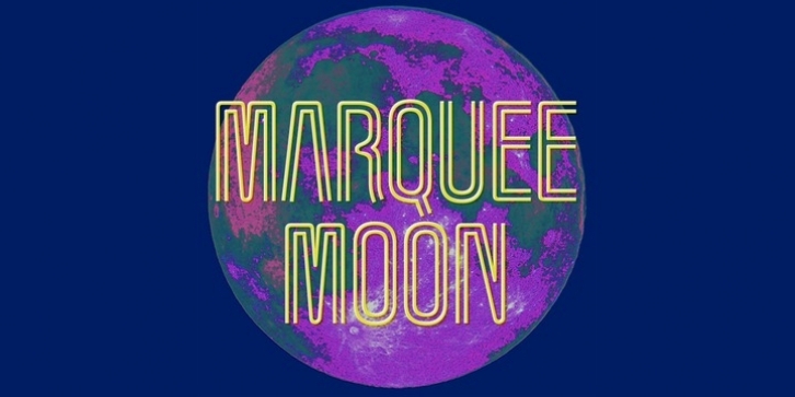 Marquee Moon font preview