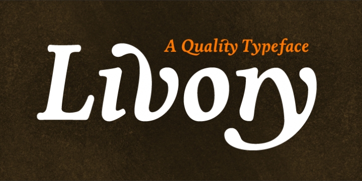 Livory font preview