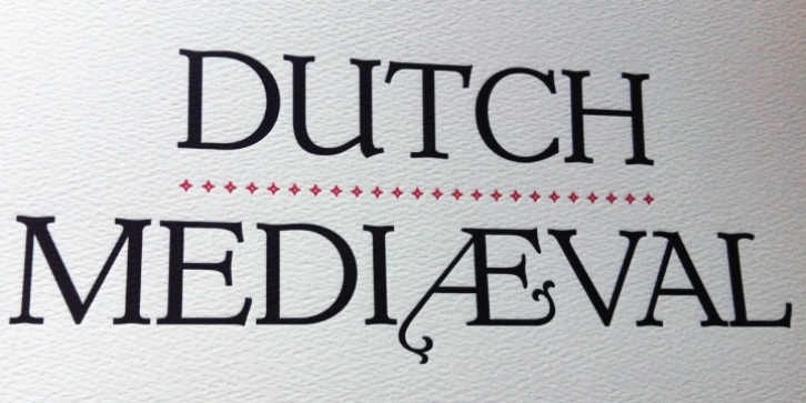 Dutch Mediaeval font preview