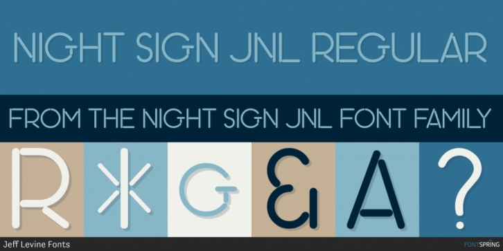 Night Sign JNL font preview
