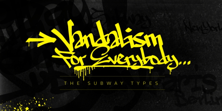 The Subway Types font preview