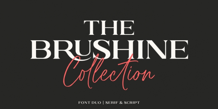 Brushine Collection font preview