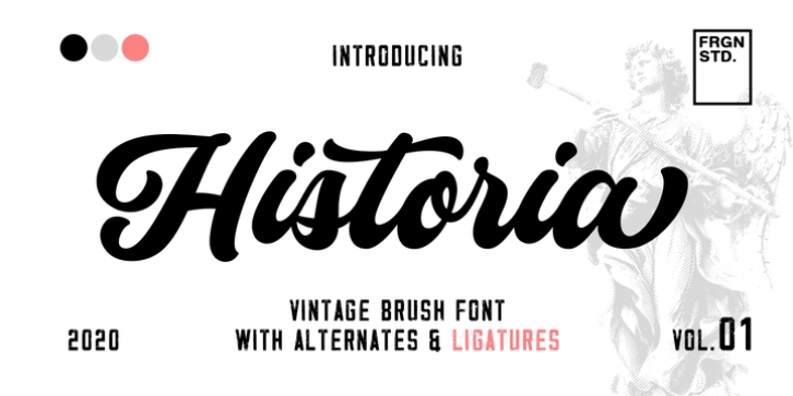 Historia Script font preview