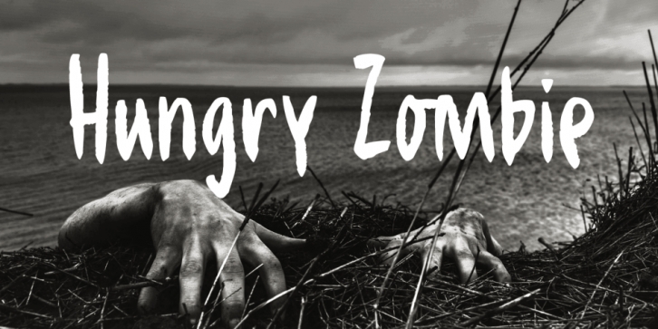Hungry Zombie font preview