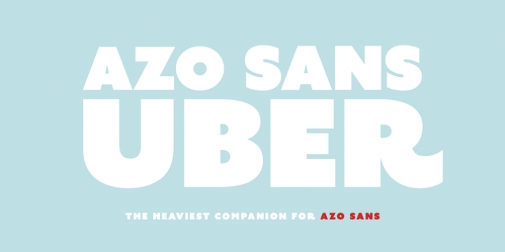 Azo Sans Uber font preview