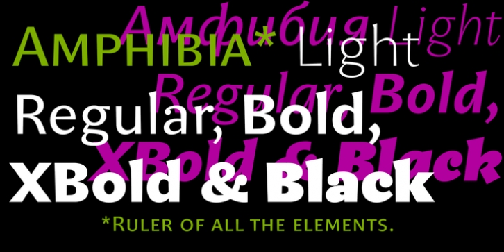Amphibia font preview