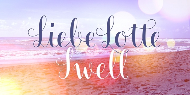 LiebeLotte Swell font preview