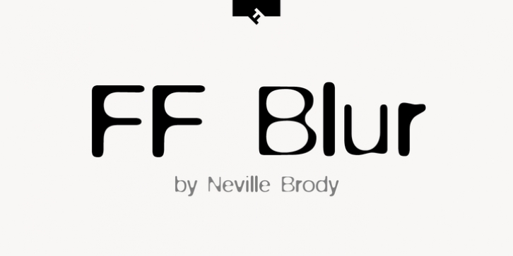 FF Blur font preview