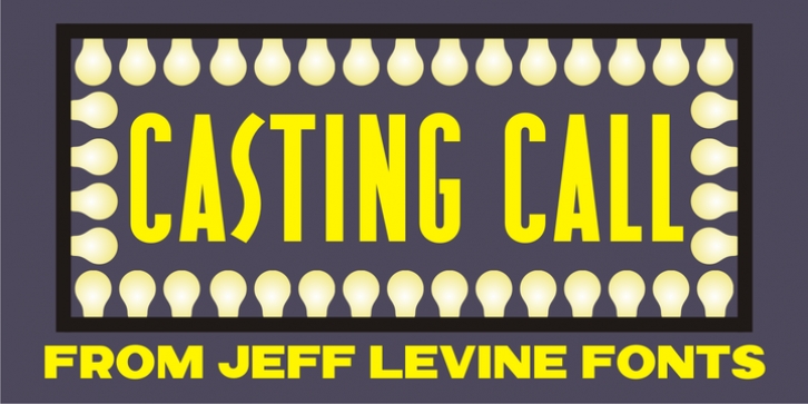 Casting Call JNL font preview