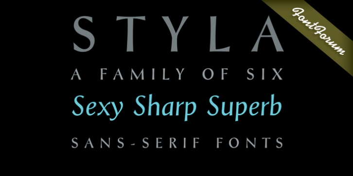 Styla Pro font preview