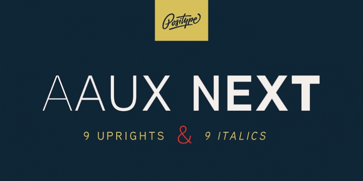 Aaux Next font preview
