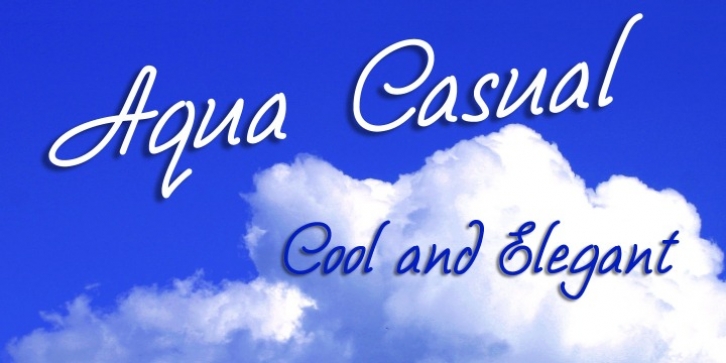 Aqua Casual font preview