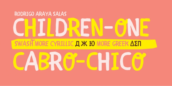 Children One font preview