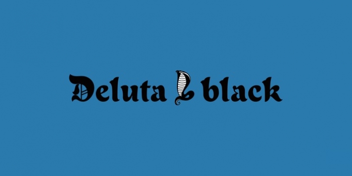 Deluta font preview