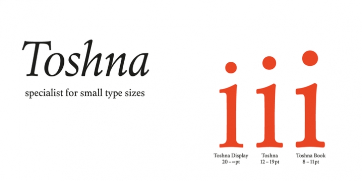 Toshna font preview