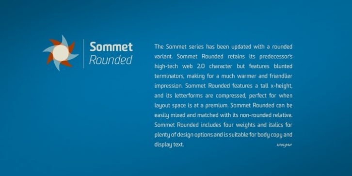 Sommet Rounded font preview