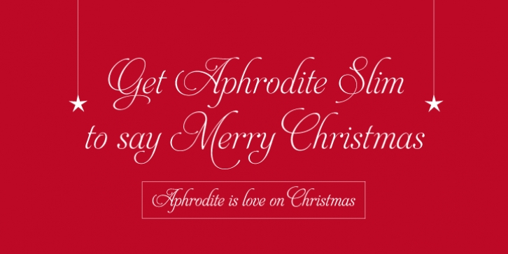 Aphrodite Slim font preview