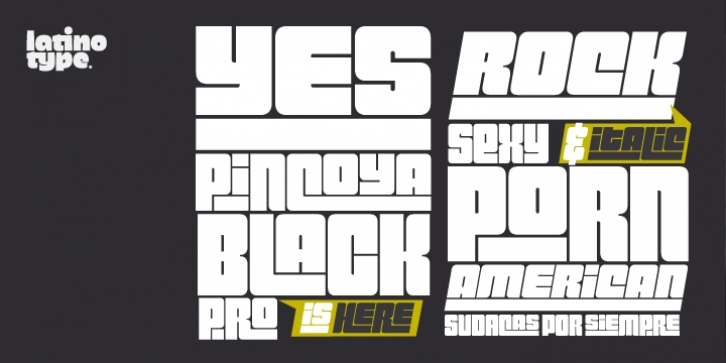 Pincoya Black Pro font preview