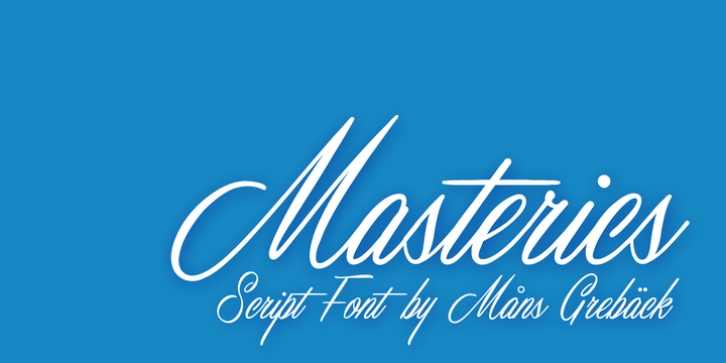 Masterics font preview