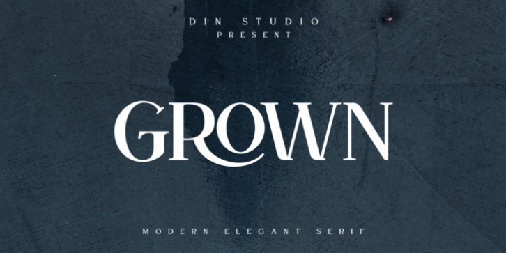 Grown font preview