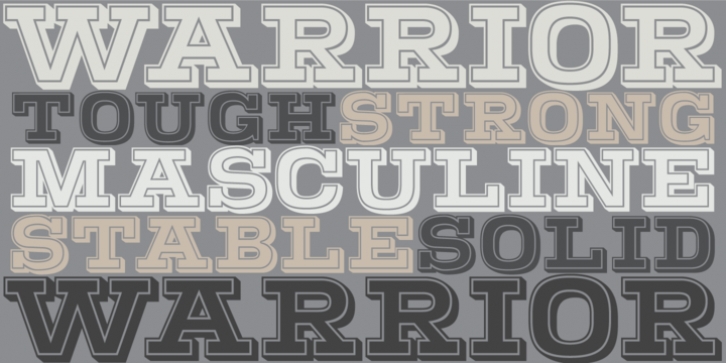 Warrior font preview