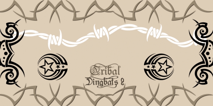 Tribal Dingbats II font preview