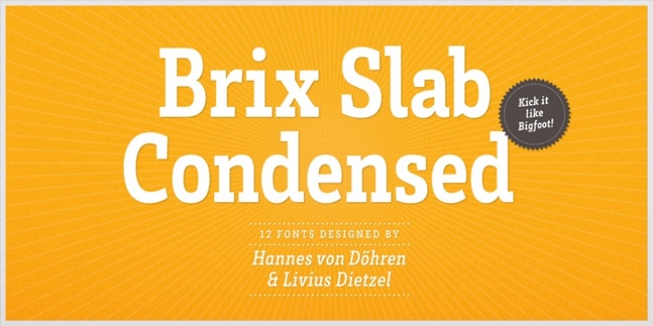 Brix Slab Condensed font preview