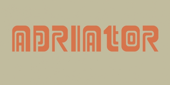 Adriator font preview