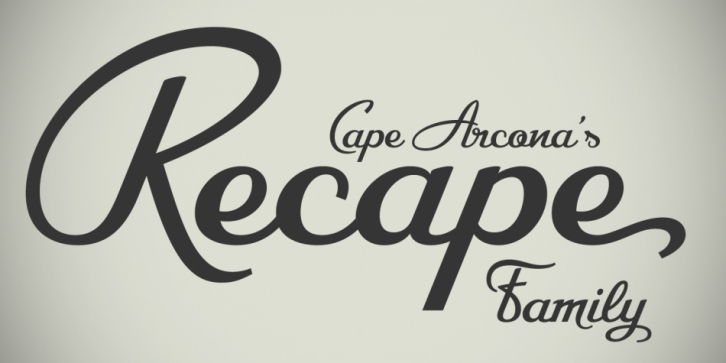 CA Recape font preview
