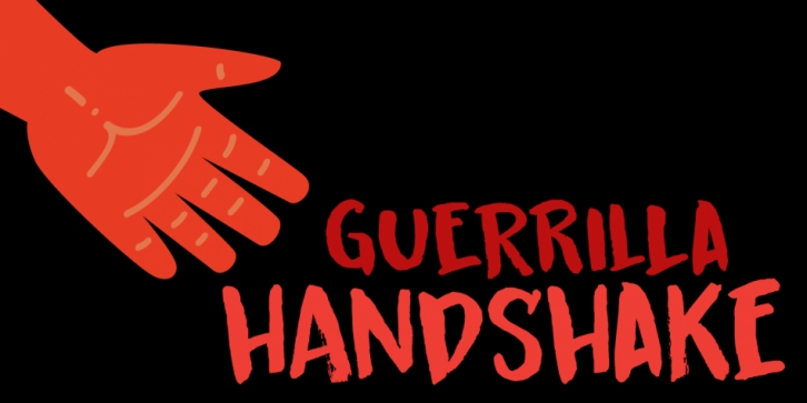 Guerrilla Handshake font preview