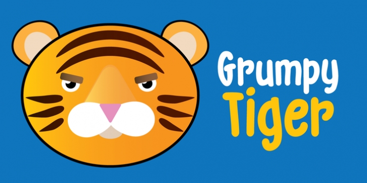 Grumpy Tiger font preview