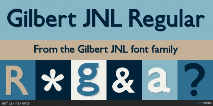 Gilbert JNL font preview