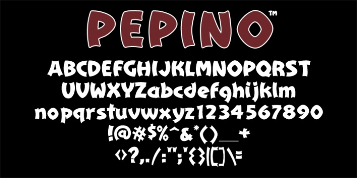 Pepino font preview