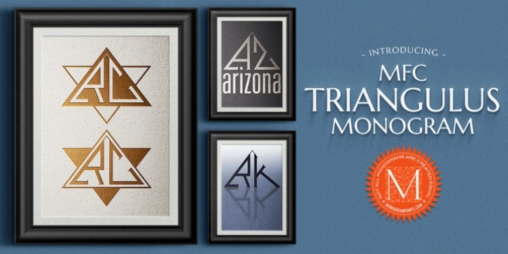 MFC Triangulus Monogram font preview