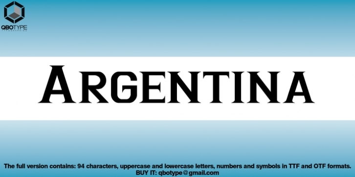 Argentina font preview