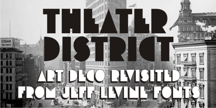 Theater District JNL font preview