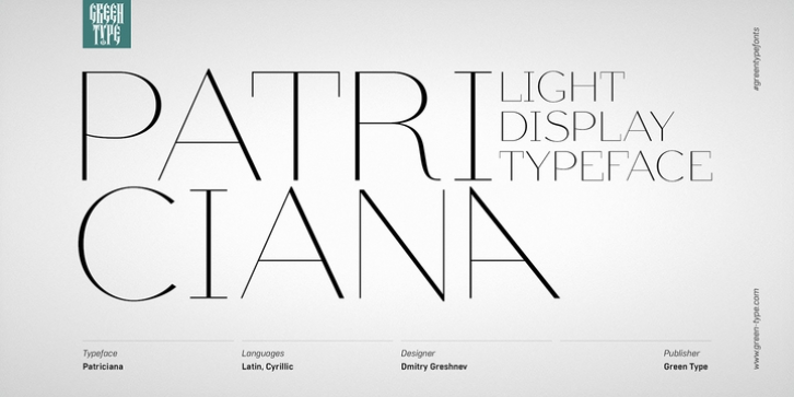 Patriciana font preview
