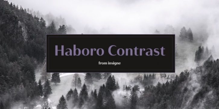 Haboro Contrast font preview