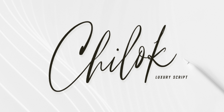 Chilok font preview