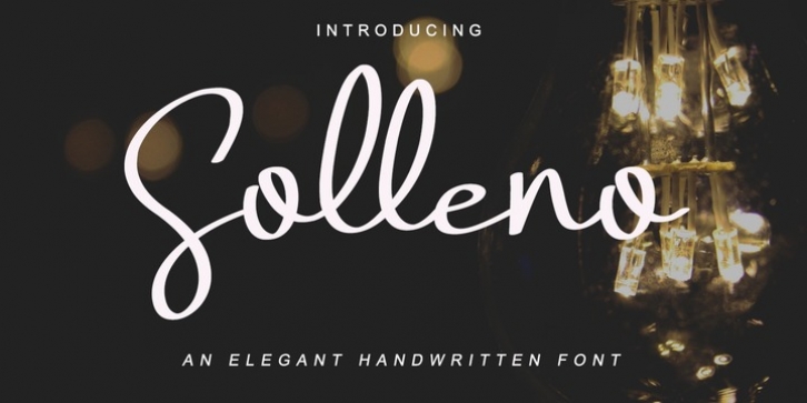 Solleno font preview